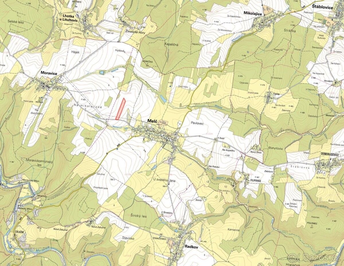 Prodej pozemek pro bydlení - Melč, 747 84