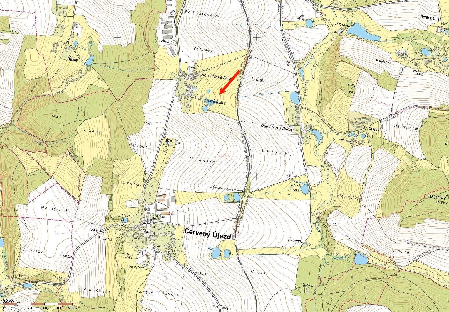 Zahrada · 2 147 m² · Nové Dvory, Červený Újezd - 4