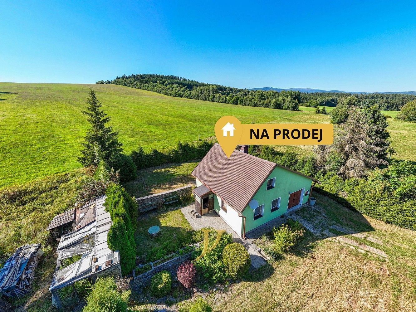Prodej chalupa - Horní Město - Stříbrné Hory, okres Bruntál, Moravskoslezský kraj, 84 m² - 2