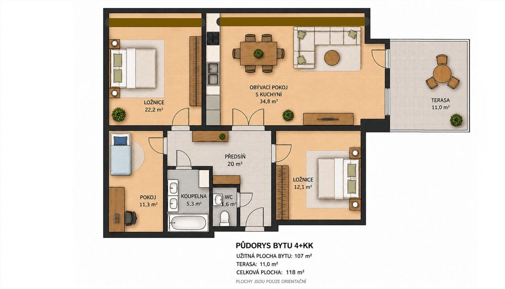 4+kk, Čelákovice, okres Praha-východ, Středočeský kraj, 107 m² - 2
