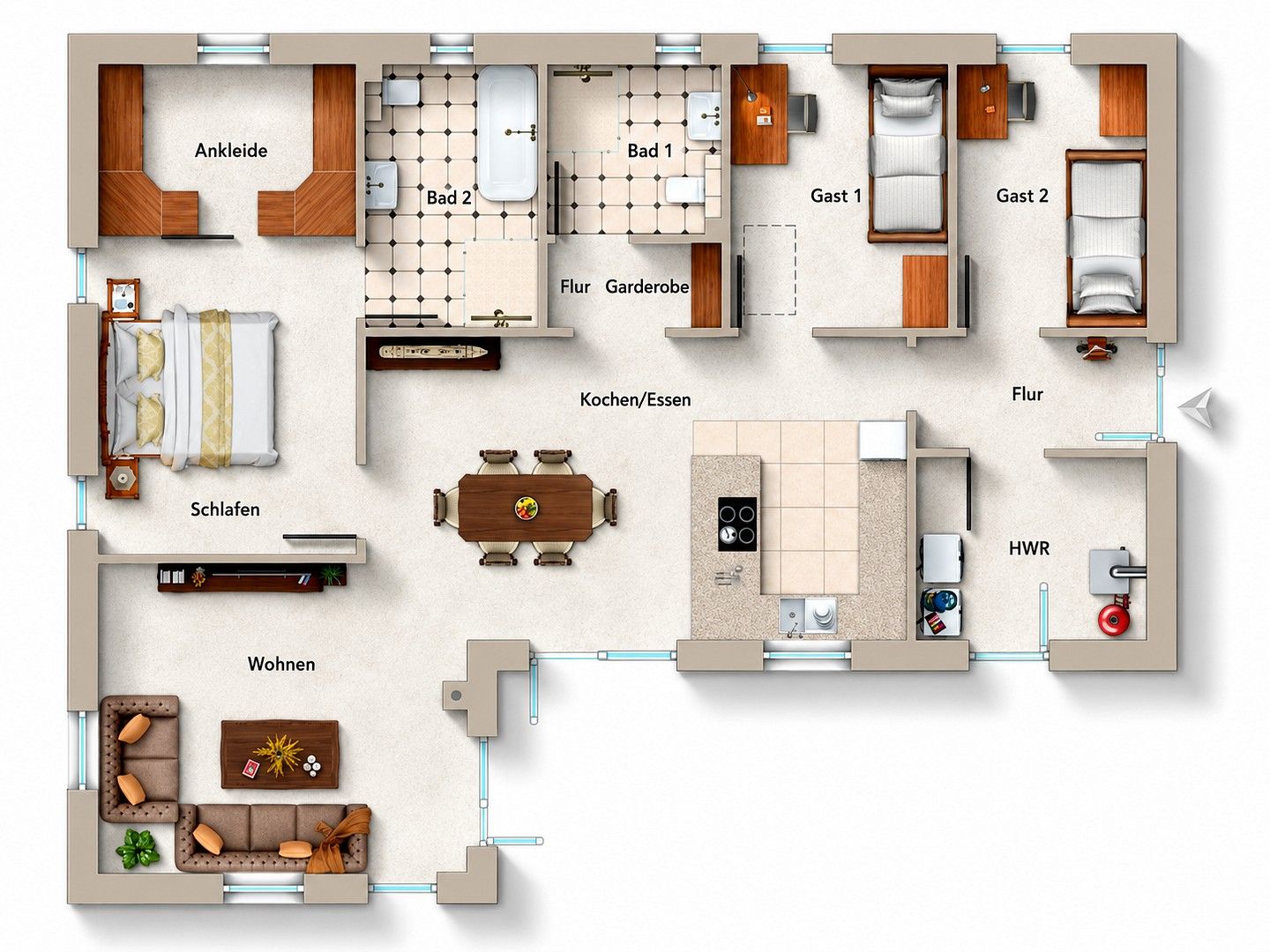 Rodinné domy, kastanienring 42, , Šlesvicko-Holštýnsko, 125 m² - 1