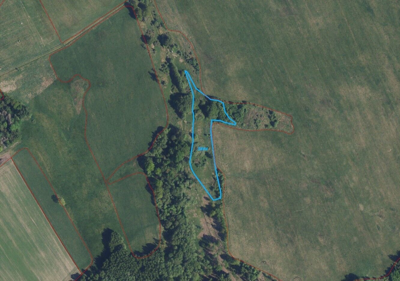 Zemědělské pozemky, Staré Křečany, 25 746 m² - 1