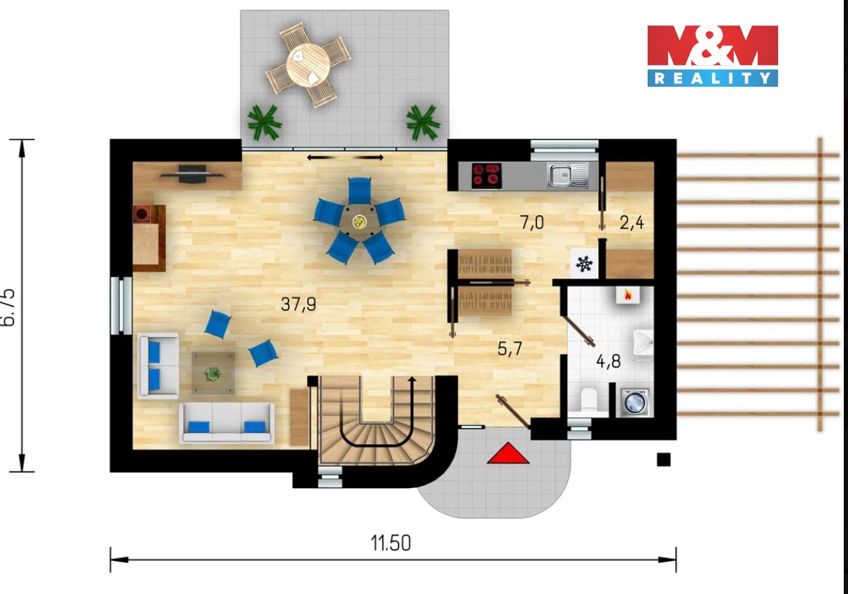Prodej rodinný dům - Krušovice, 110 m² - 5
