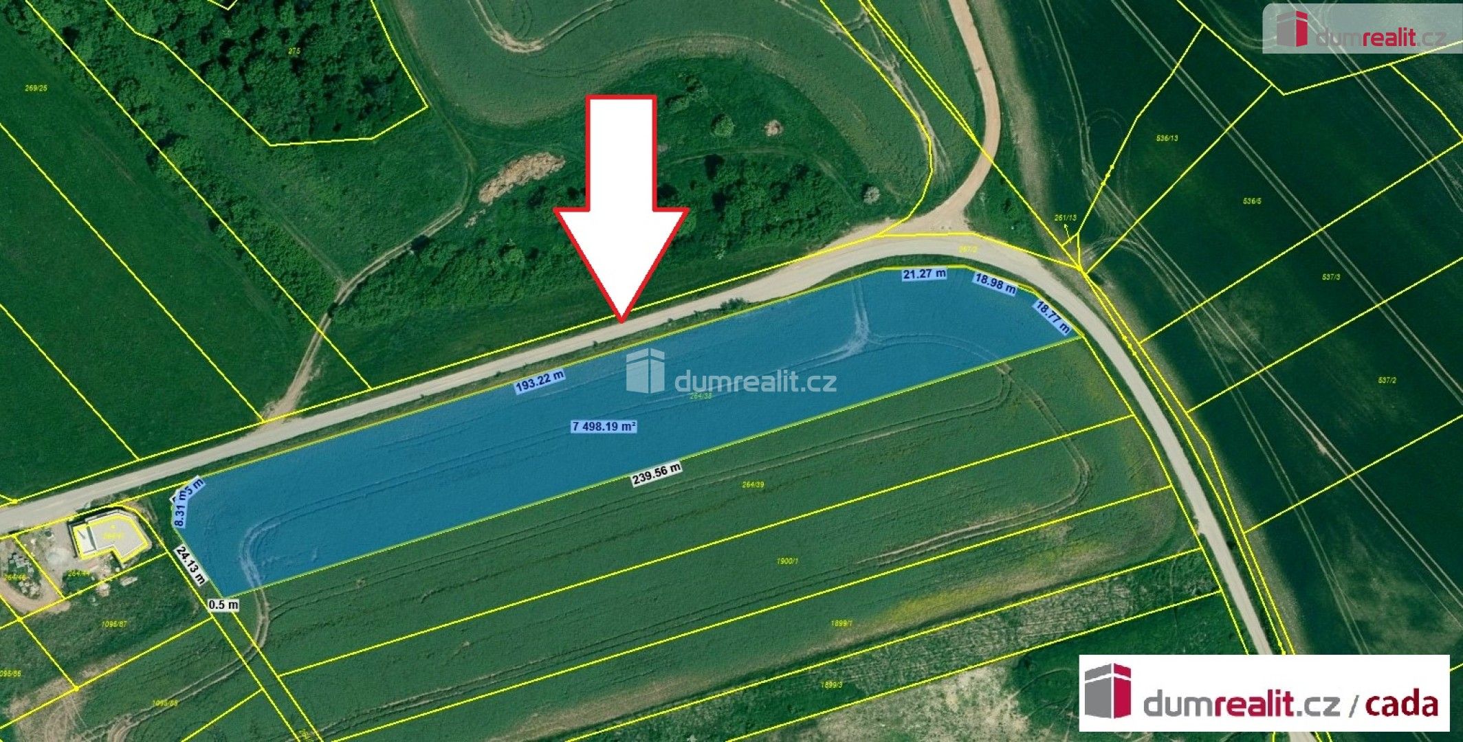 Komerční pozemky, Úsilné, 7 491 m²