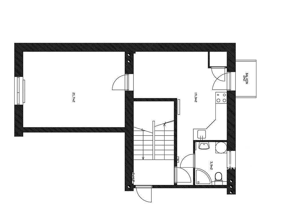 Byt 2+kk · 45 m² · Jeneweinova, Brno - Komárov - 3
