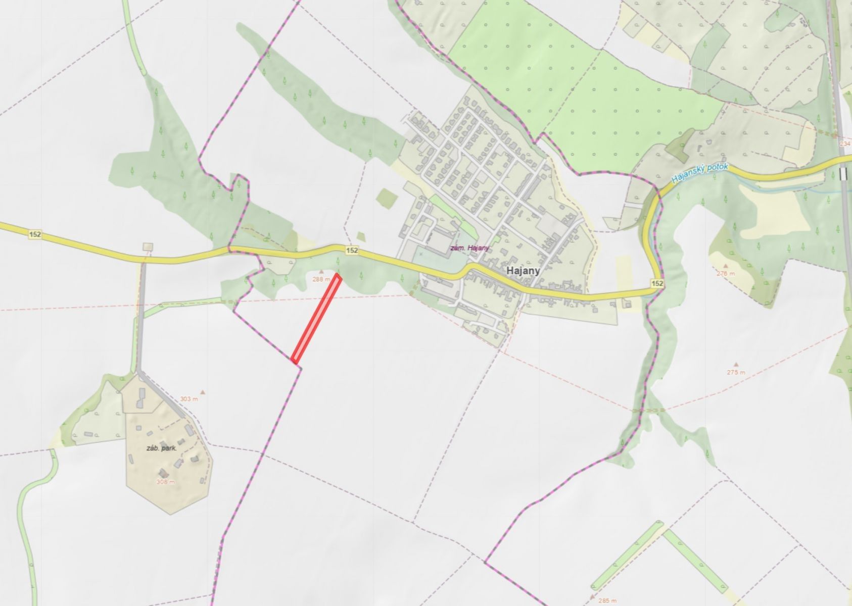 Prodej zemědělský pozemek - Hajany