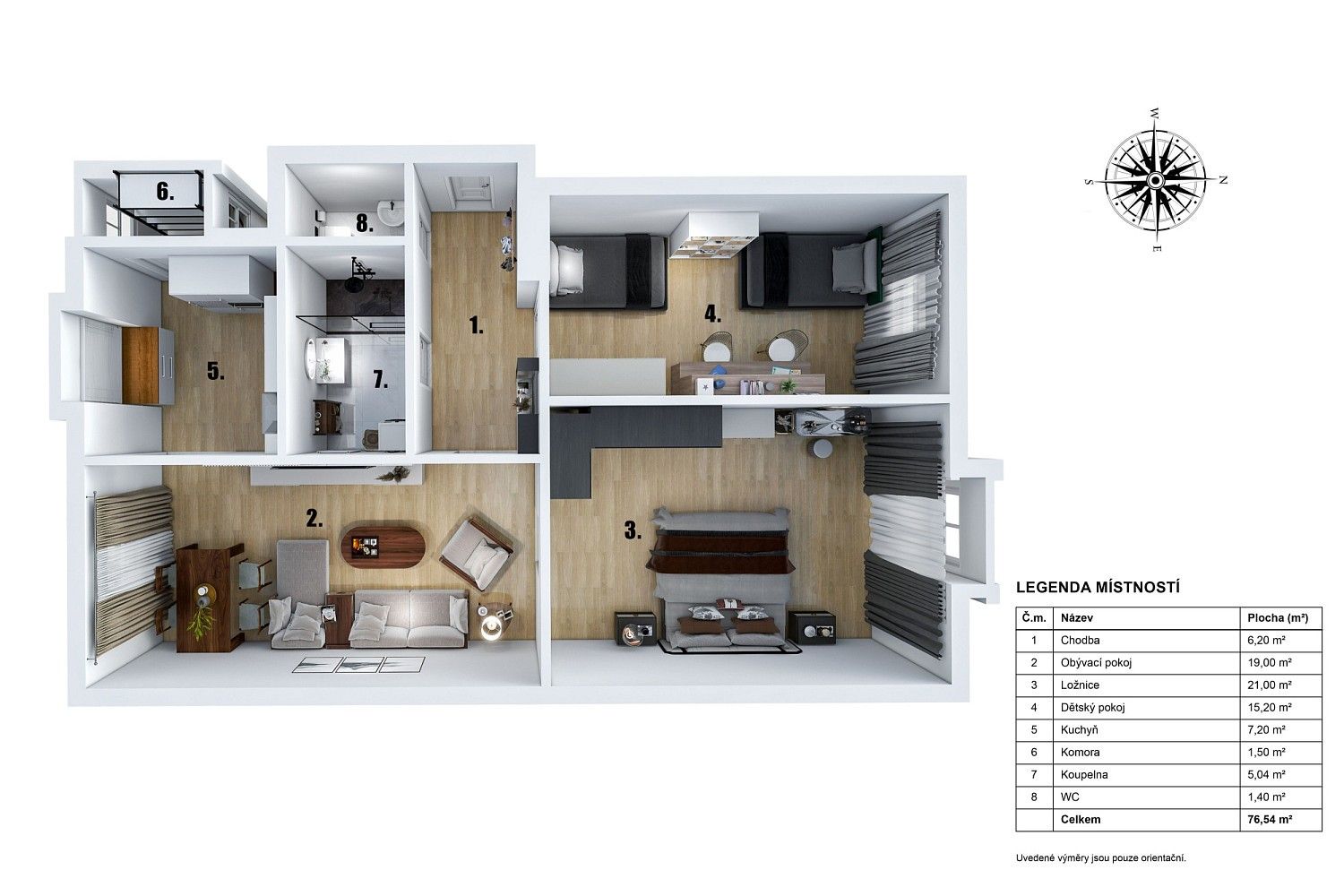Byt 3+1 · 76 m² · Praha - Malá Strana, okres Praha 5, Hlavní město Praha - 4