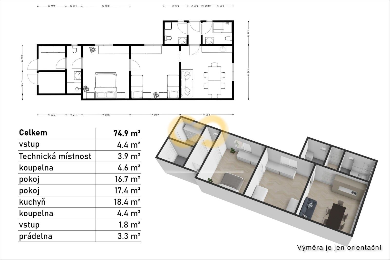 Prodej rodinný dům - Mladošovice, 75 m² - 5