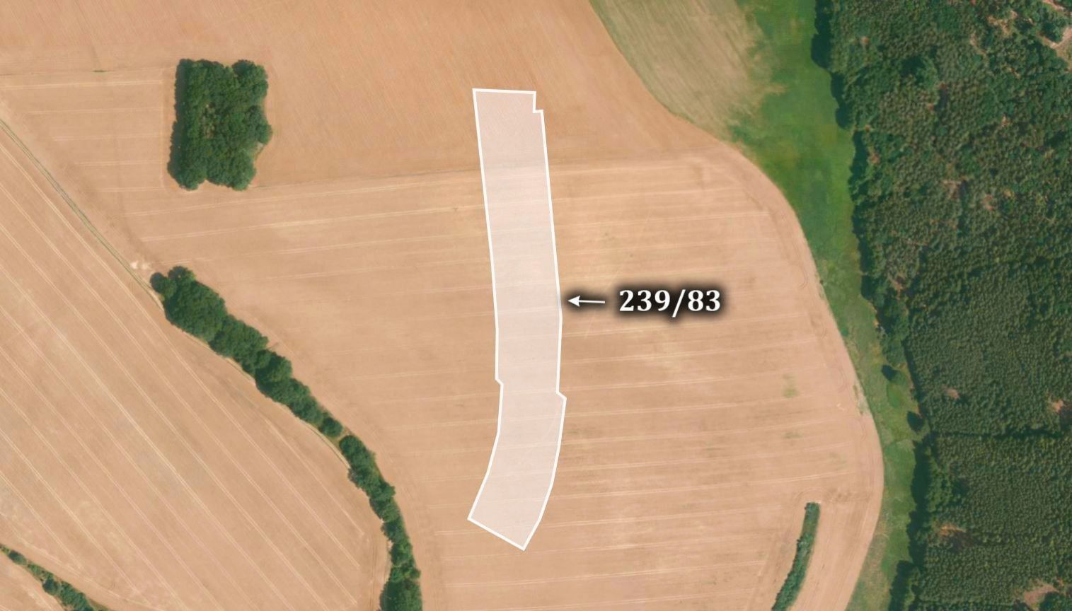 Zemědělské pozemky, Košetice, Líšťany, 22 353 m²