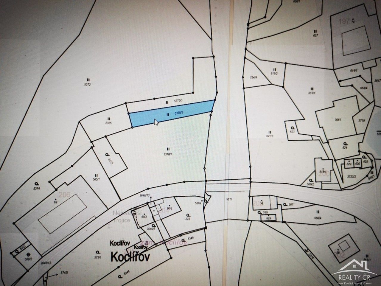 Louky, Koclířov, 500 m² - 2