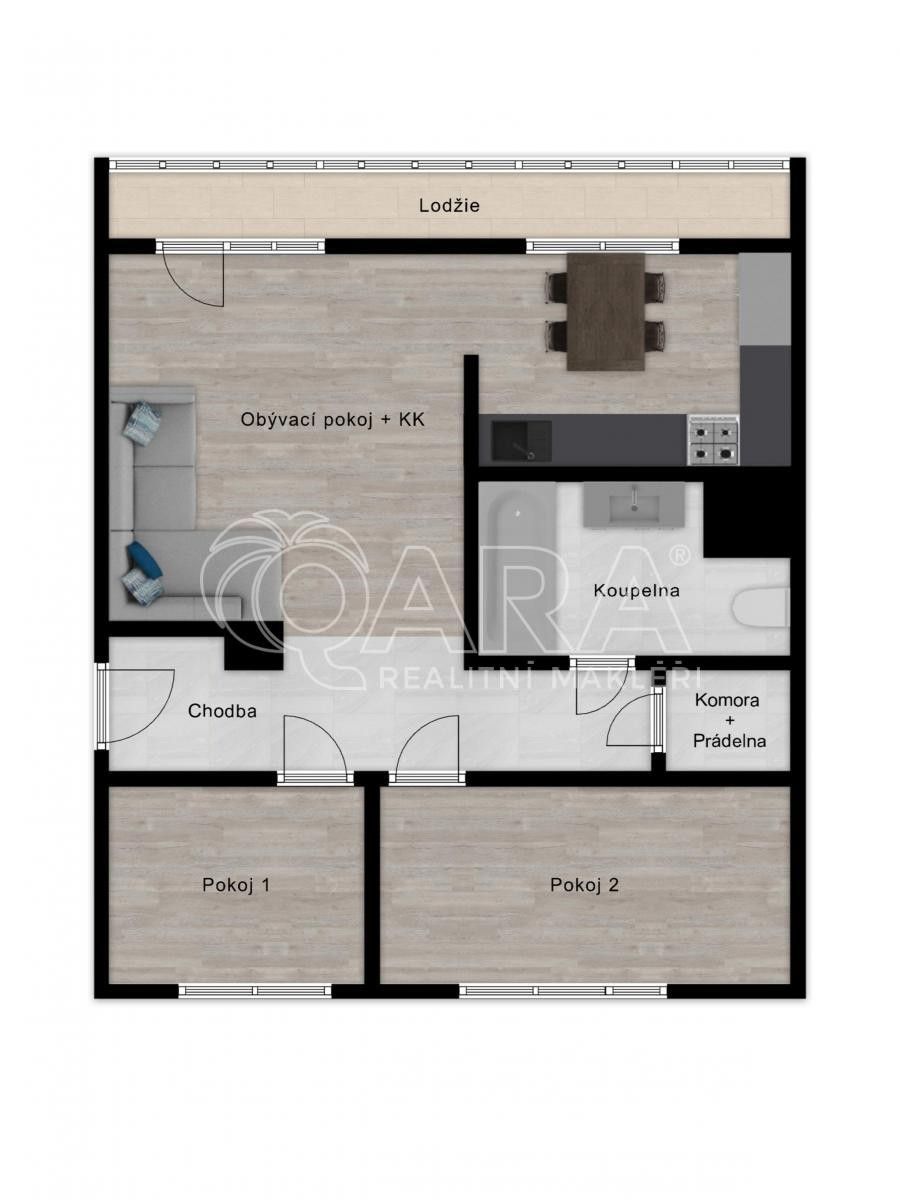 Byt 3+kk · 61 m² · Rumburská  , Praha - 3