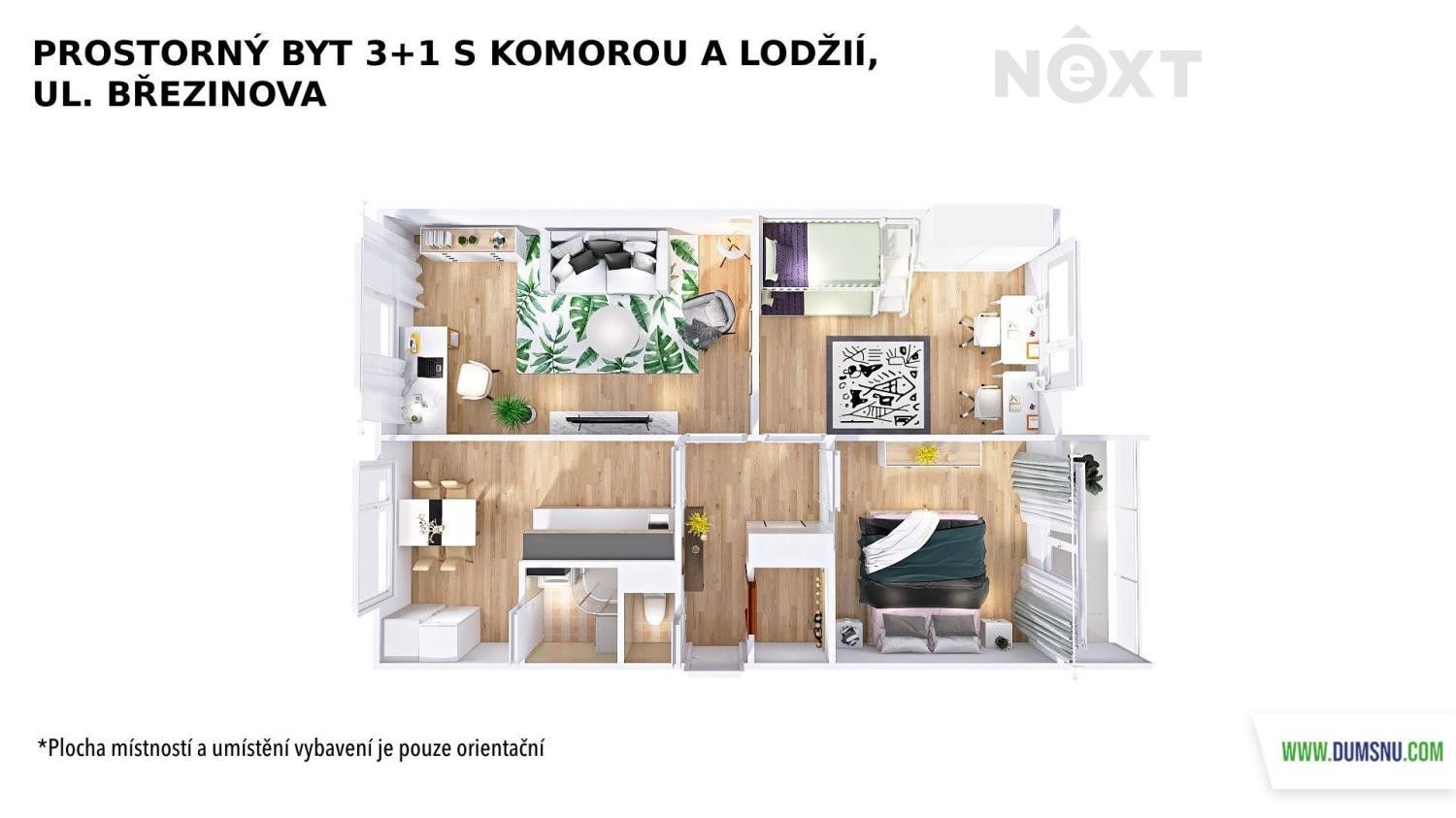 Byt 3+1 · 73 m² · Březinova 2219, Šumperk - 3