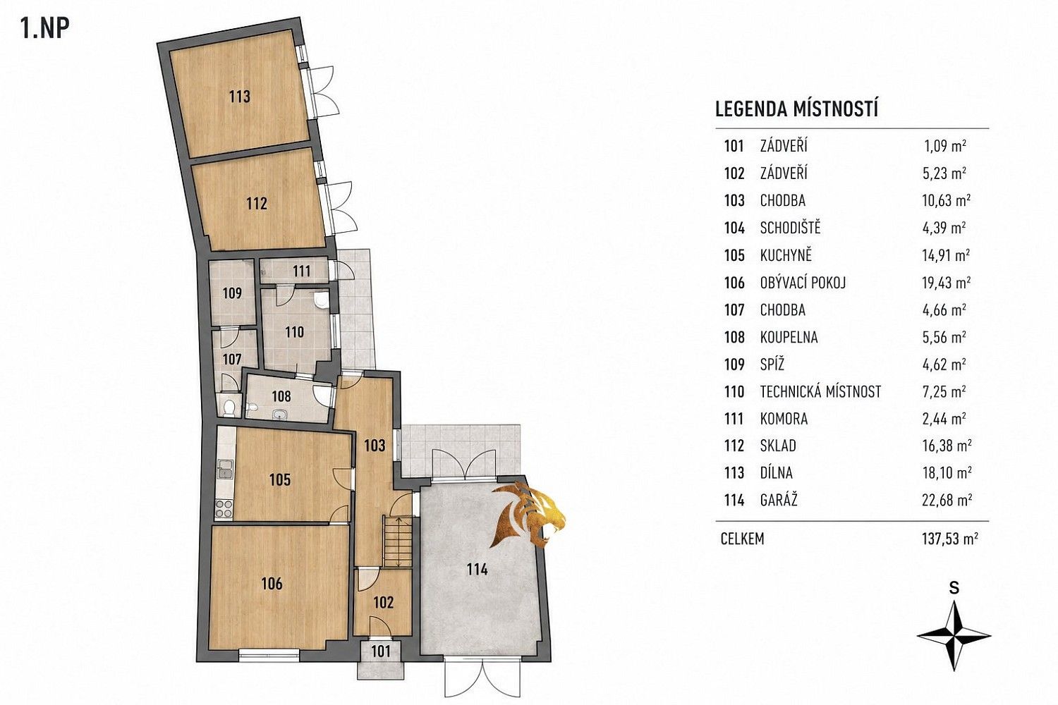 Prodej rodinný dům - Kudlovice, okres Uherské Hradiště, 243 m² - 5