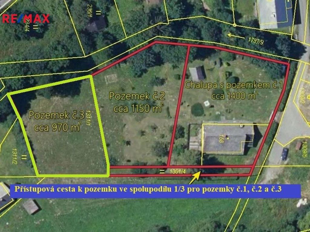 Prodej pozemek pro bydlení - Malá Morava, 970 m²