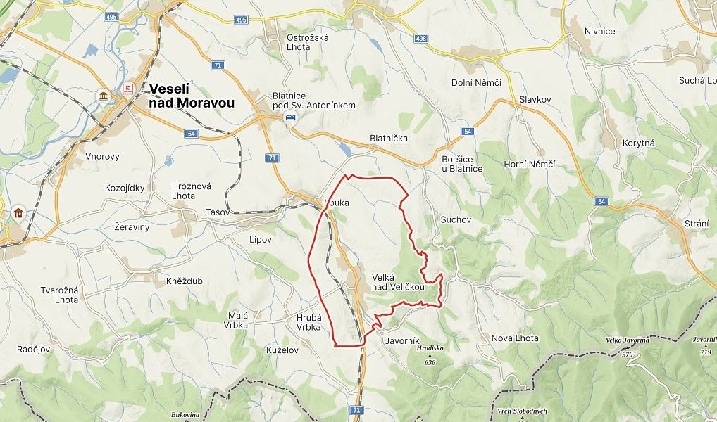 Pozemky pro bydlení, Velká nad Veličkou, 696 74