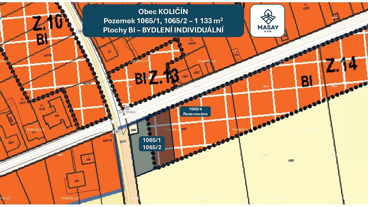 Pozemky pro bydlení, Holešov - Količín, okres Kroměříž, Zlínský kraj - 2