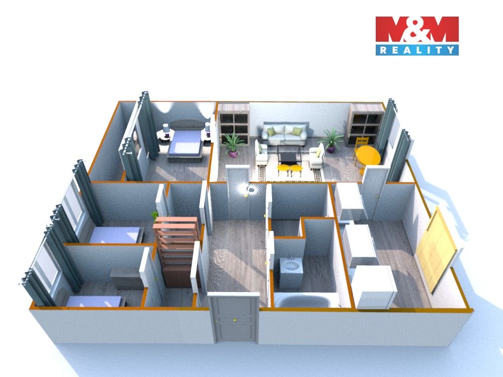 Pronájem byt 4+1 - Jana Čapka, Frýdek-Místek, 76 m²