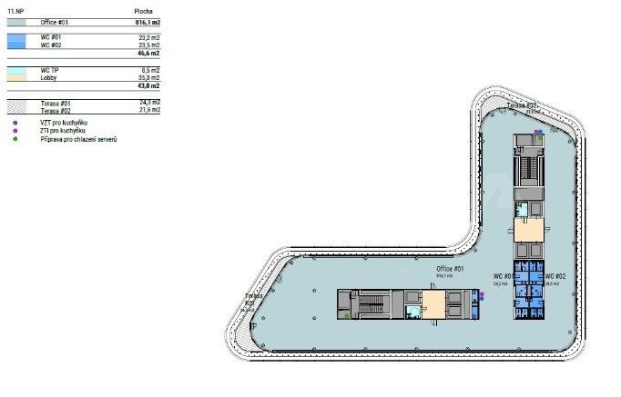 Kancelář · 1 244 m² · Vinohradská, Praha - 3