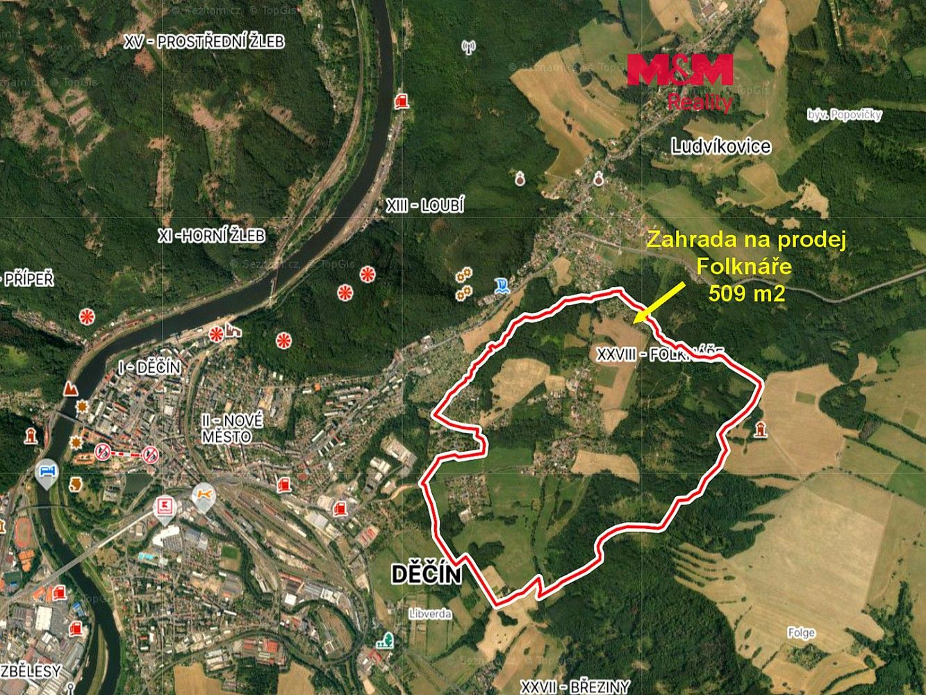 Zahrada, 509 m²