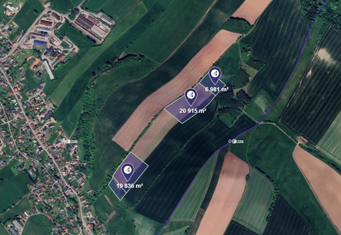 Zemědělské pozemky, Horní Branná, 161 688 m²