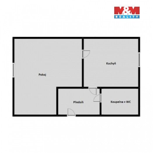 Byt 1+1 · 36 m² · Zahradní, Chomutov - 4