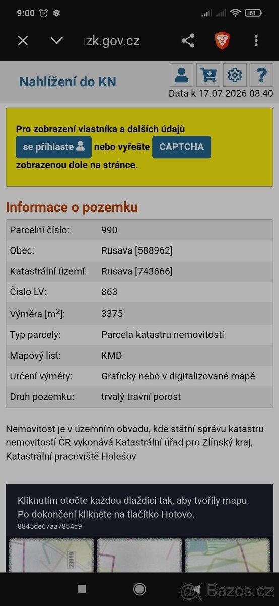 Prodej pozemek pro bydlení - Bystřice pod Hostýnem, 768 41 - 2