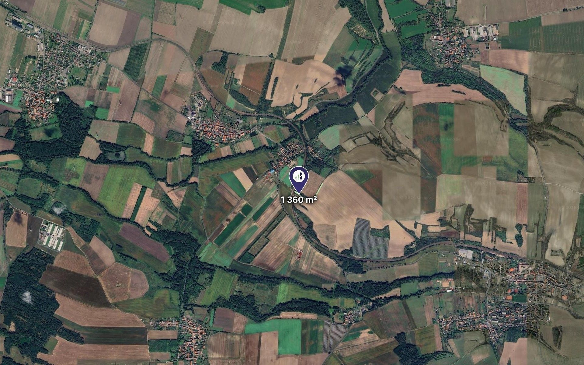 Prodej pozemek - Vrutice, 1 360 m² - 2