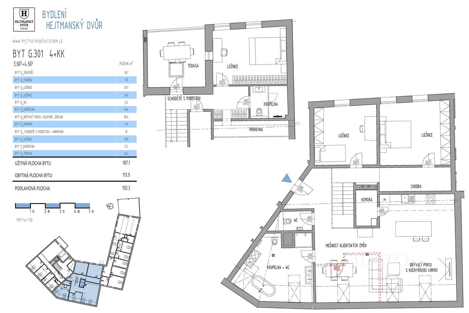 Byt 4+kk · 181 m² · Písek - Budějovické Předměstí, Jihočeský kraj - 3