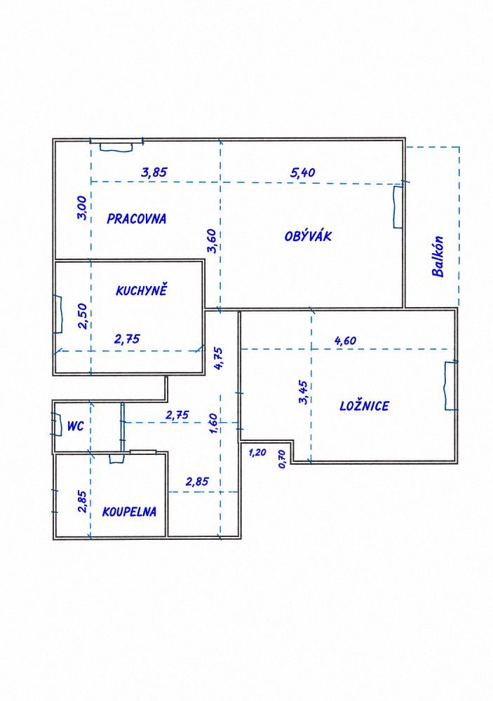 Byt 2+1 · 71 m² · Praha - Kobylisy, okres Praha 8, Hlavní město Praha - 3
