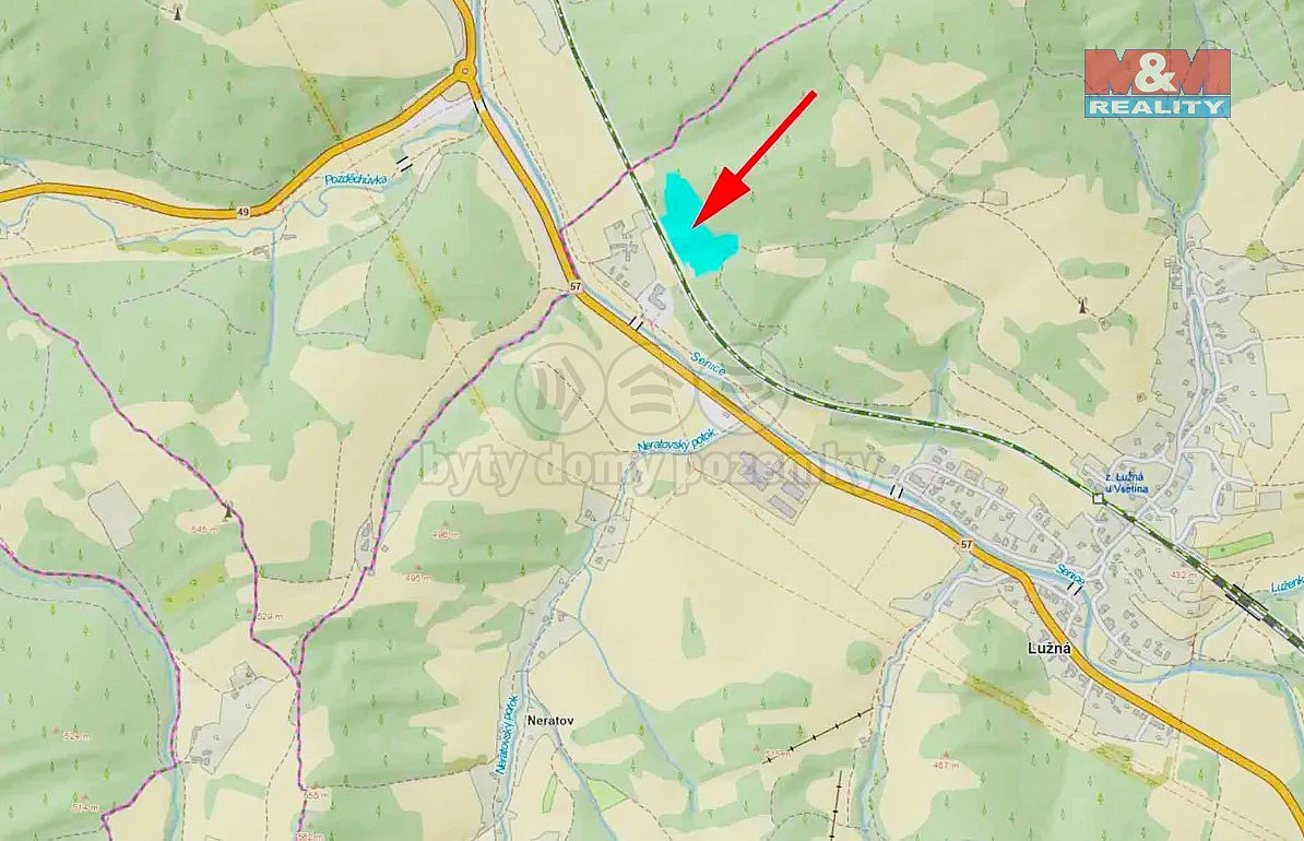 Prodej louka - Lužná, okres Vsetín - 5