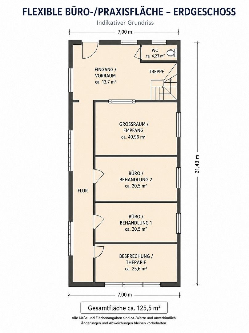 Kanceláře, Rosenstraße 77b, 47918 Tönisvorst, , Severní Porýní-Vestfálsko, 125 m² - 2