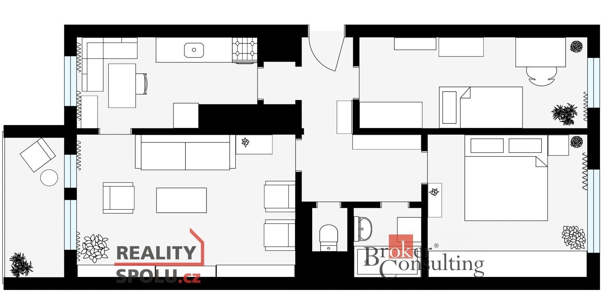 Prodej byt 3+1 - Benkova, Praha, 66 m²