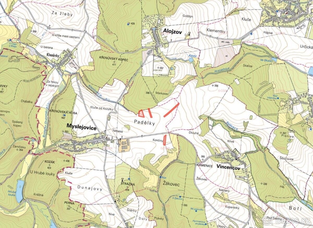 Prodej pozemek pro bydlení - Myslejovice, 798 05