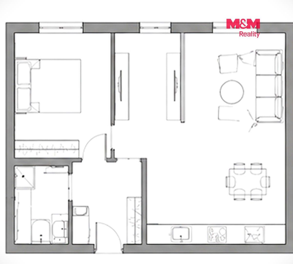 Prodej byt 2+kk - Bezdědice, Hostomice, 52 m² - 5