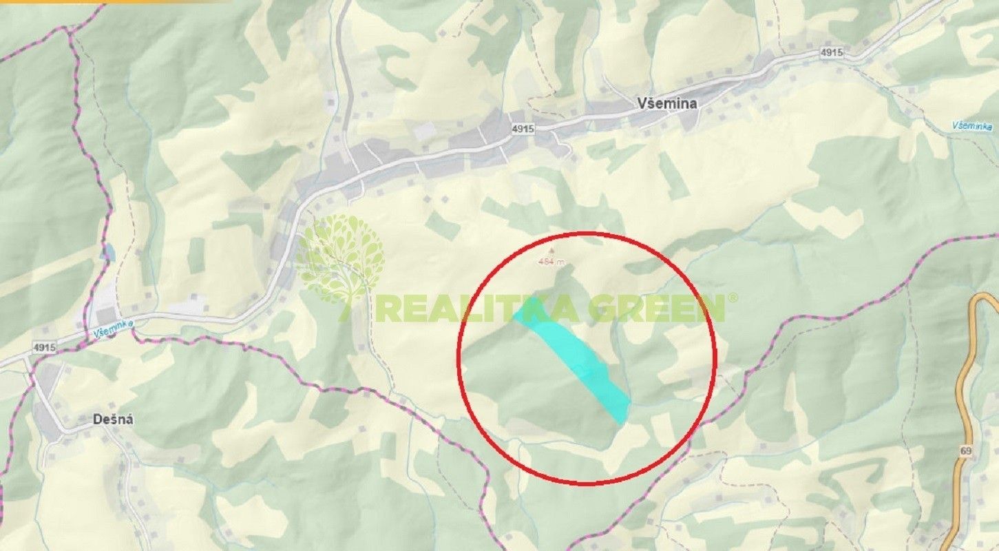 Prodej les - Všemina, 68 618 m²