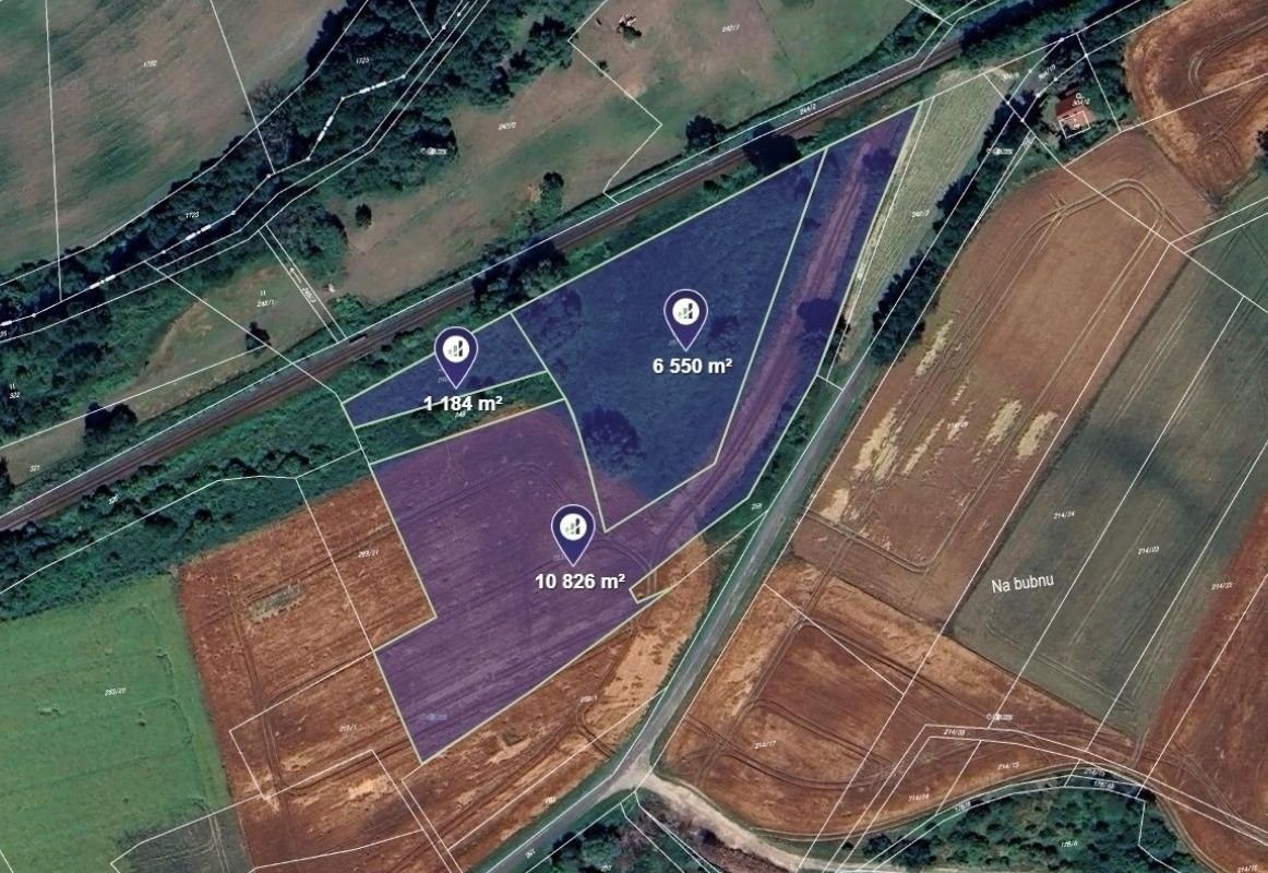 Zemědělské pozemky, Kropáčova Vrutice, 9 280 m²