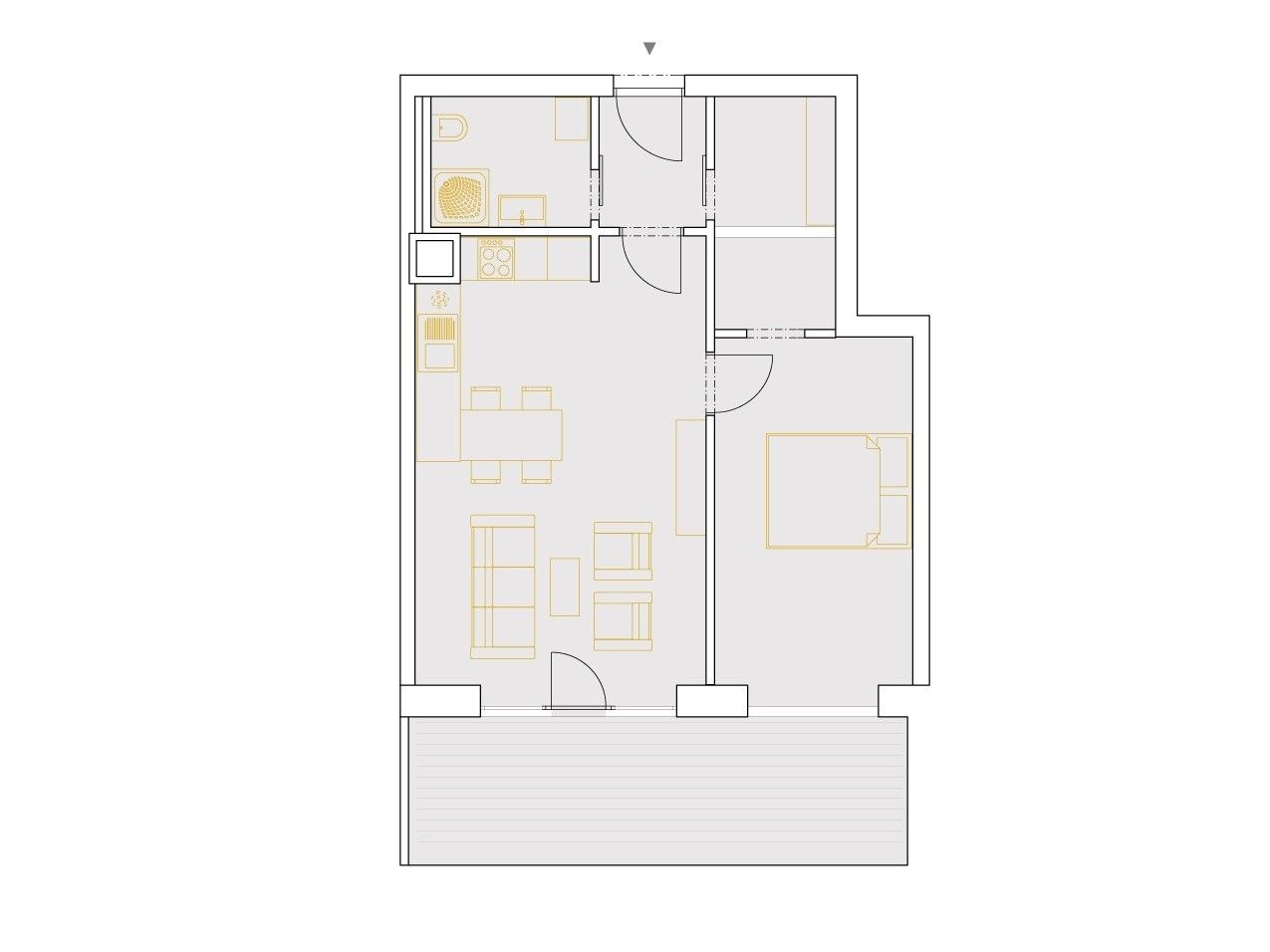 Pronájem byt 2+kk - K. Šatala, České Budějovice, 54 m²
