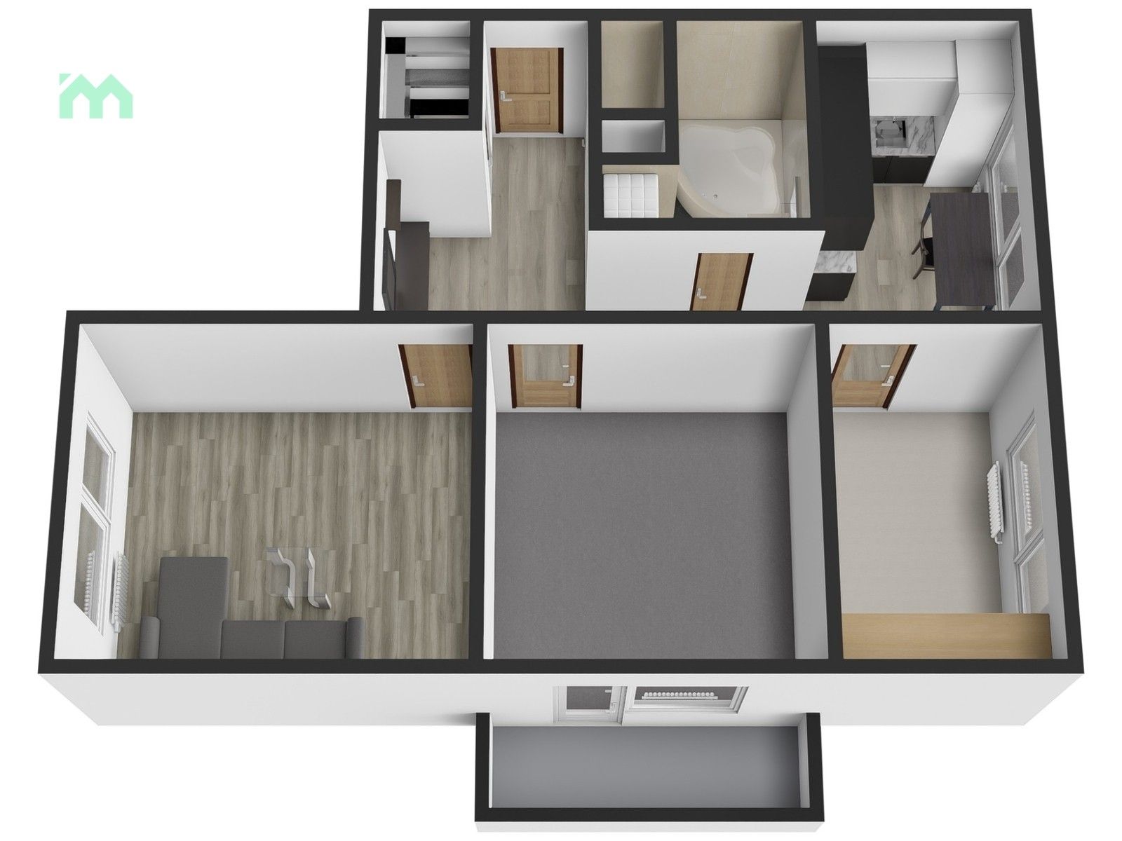 Pronájem byt 3+1 - Svornosti, Přerov, 60 m²