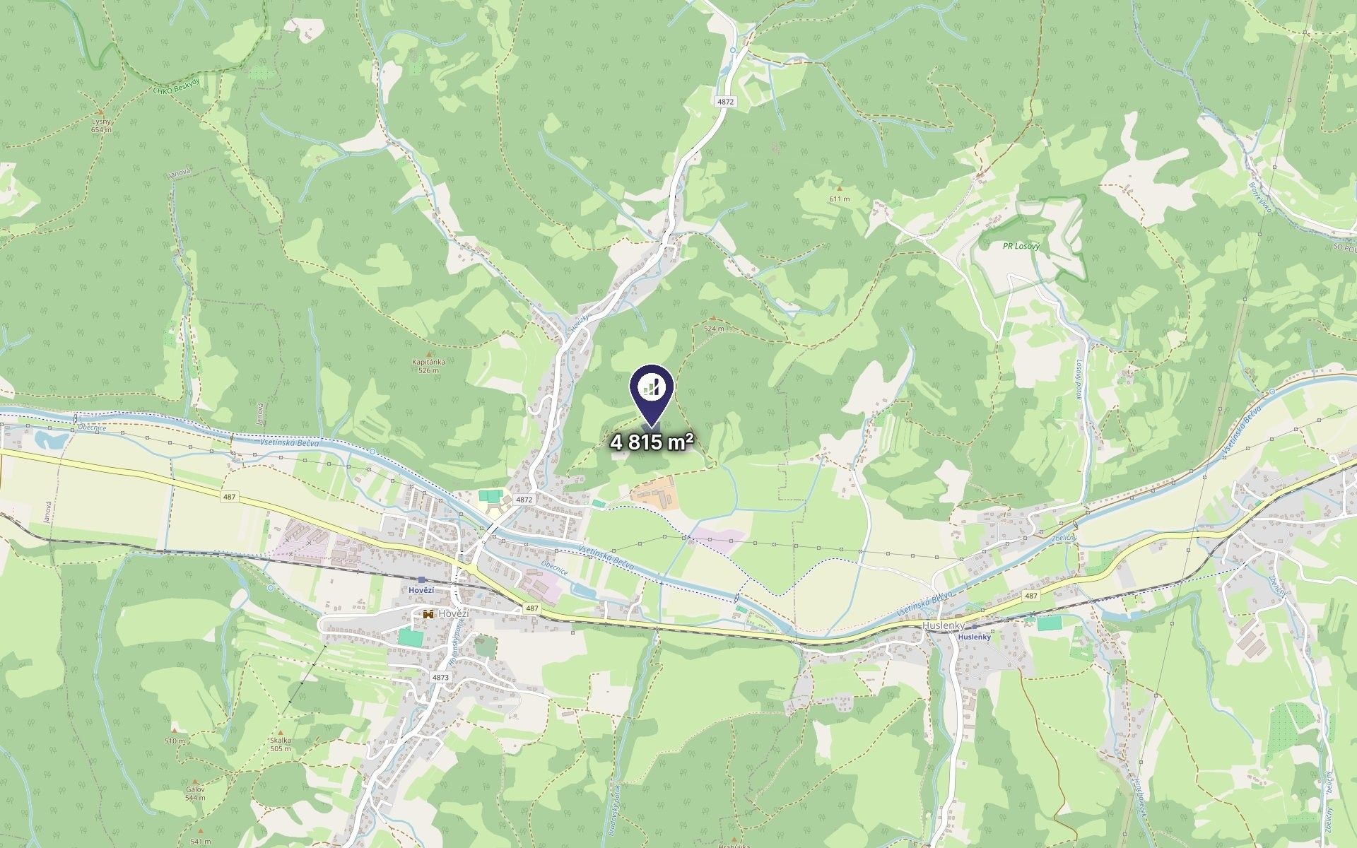Les · 4 815 m² · Hovězí - 3
