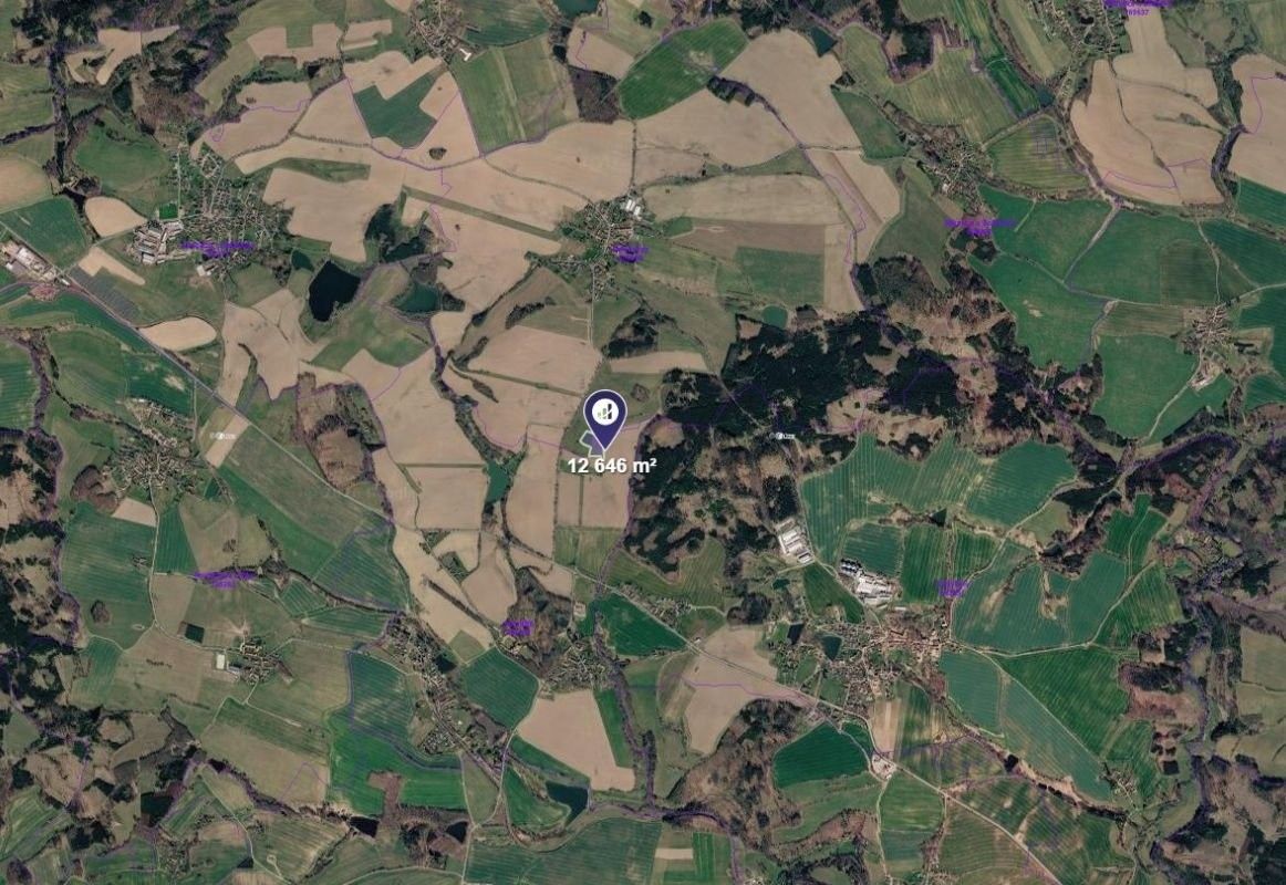 Zemědělské pozemky, Postupice, 8 431 m² - 2