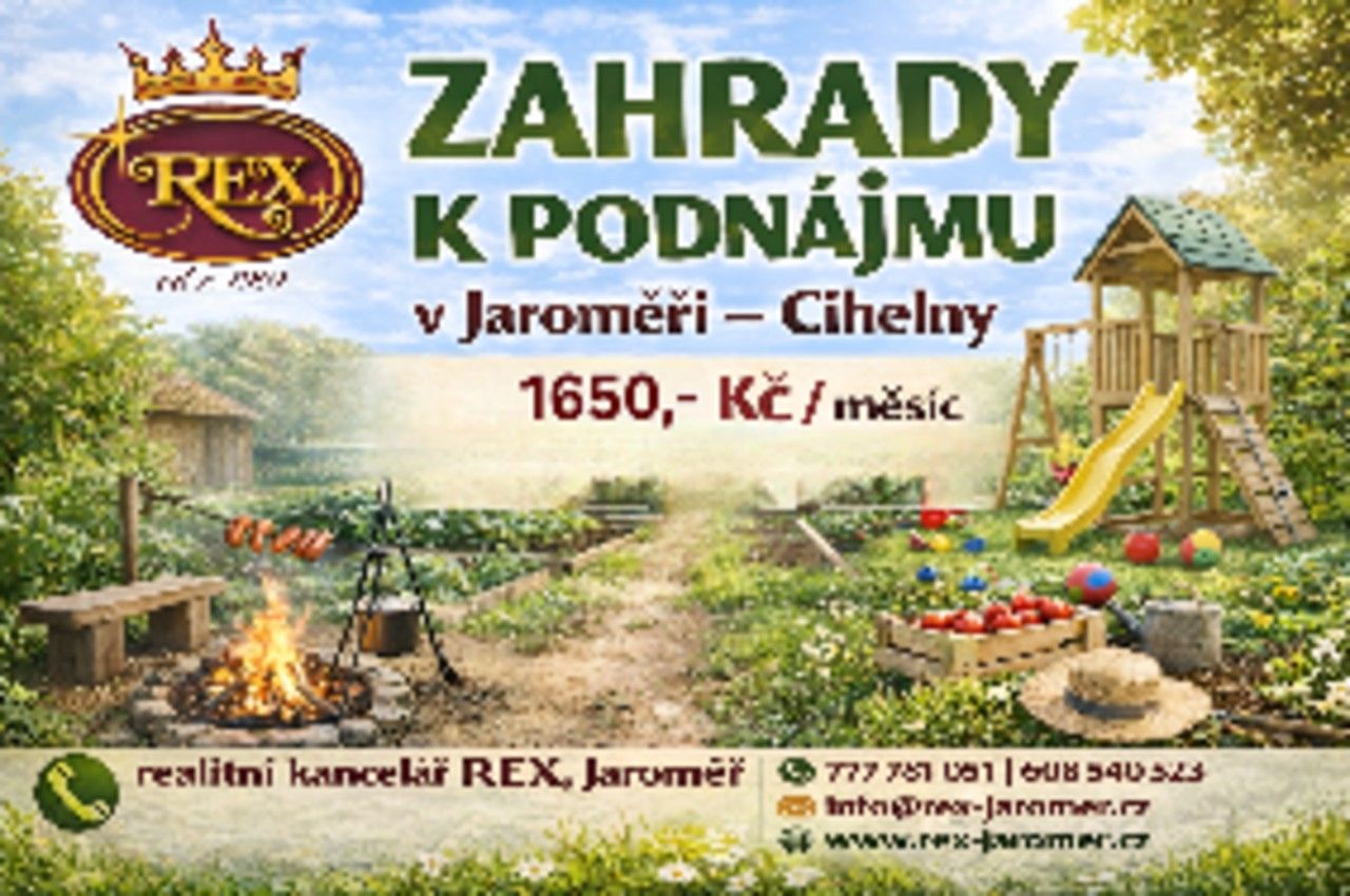 Zahrada · 384 m² · Slovenská, Jaroměř - 3