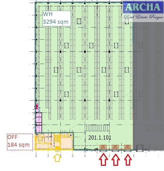 Pronájem sklad - Radobyčická, Plzeň, 3 488 m²