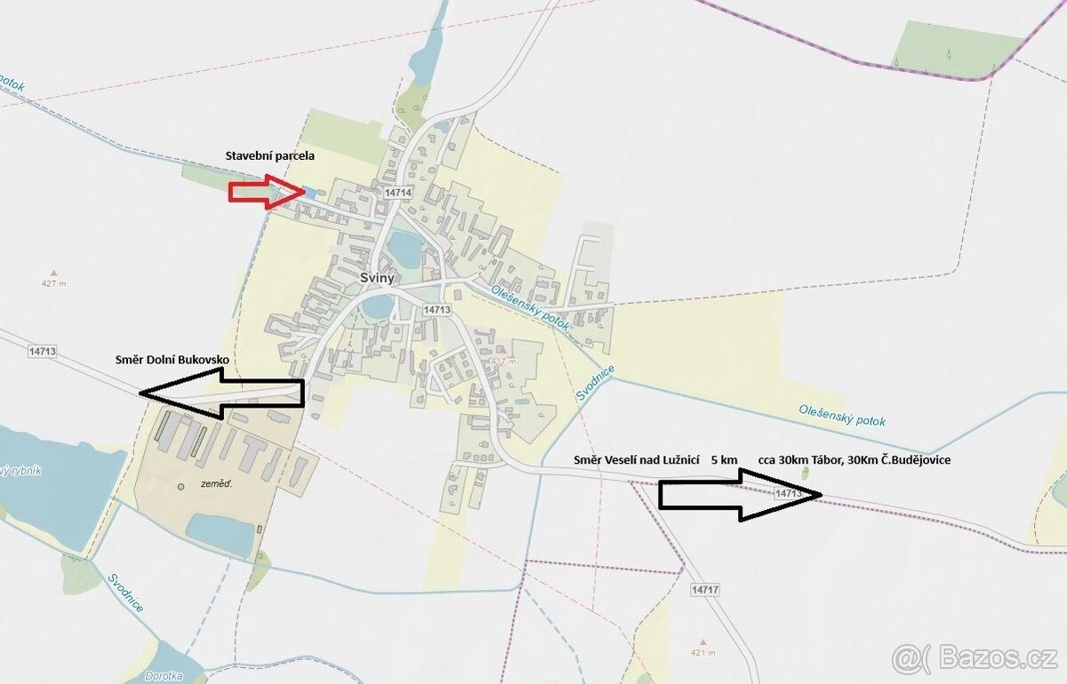 Pozemky pro bydlení, Veselí nad Lužnicí, 391 81