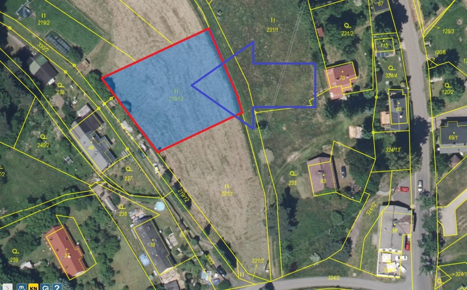 Pozemky pro bydlení, Český Dub Smržov, 1 506 m² - 2