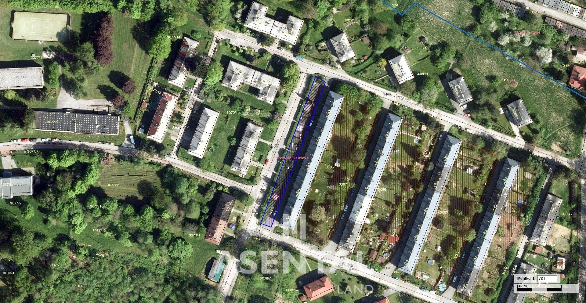 Prodej pozemek pro bydlení - A. Jiráska, Orlová