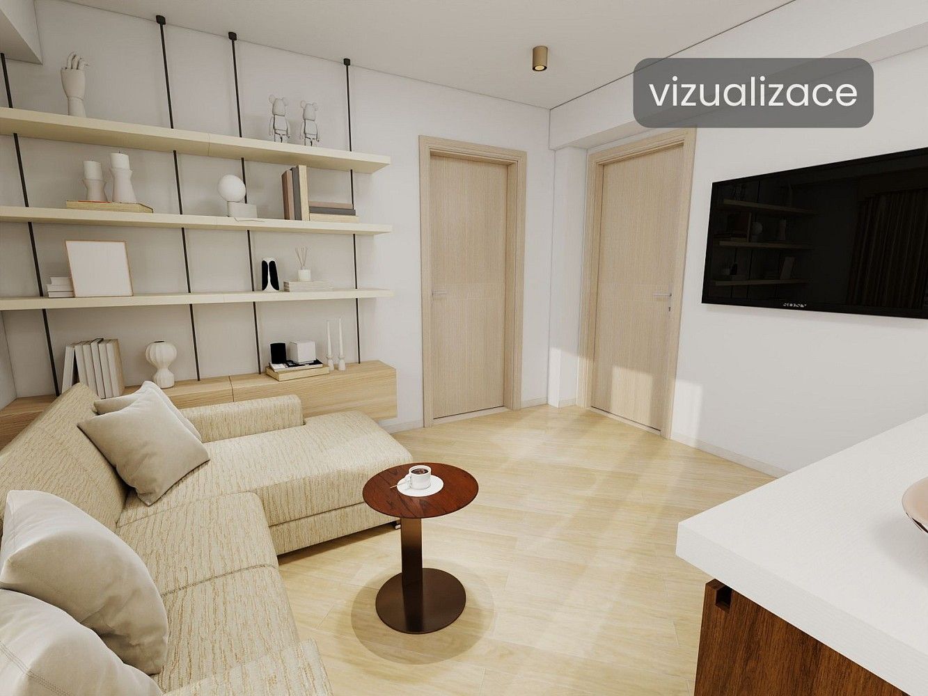 Byt 3+kk, 50 m²