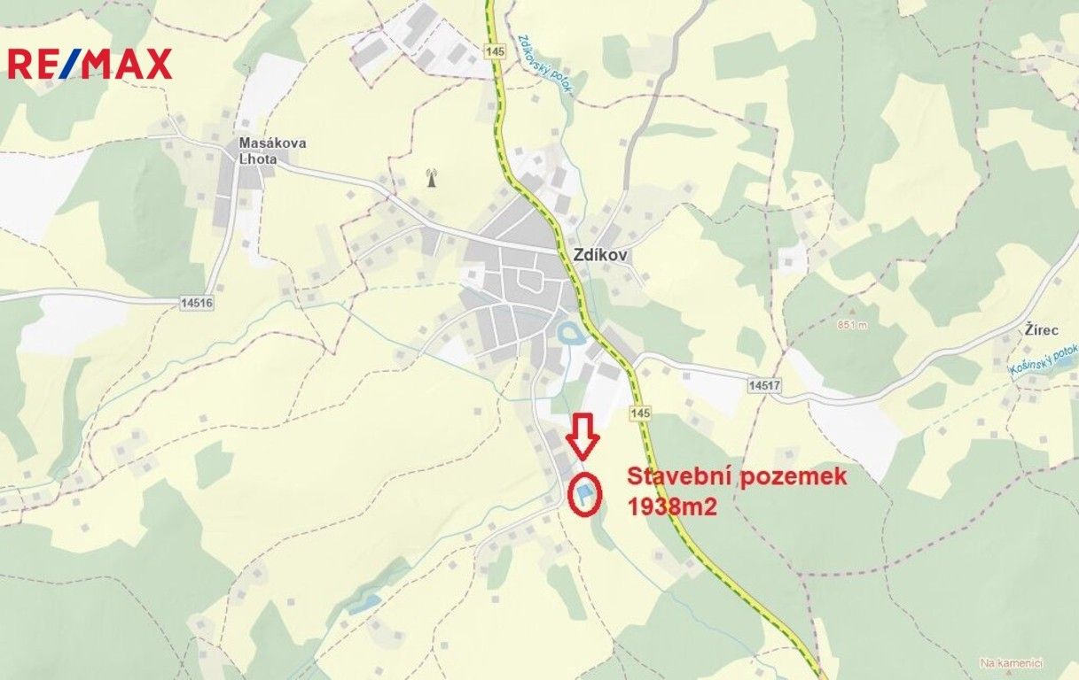 Pozemky pro bydlení, Zdíkov, 1 m²