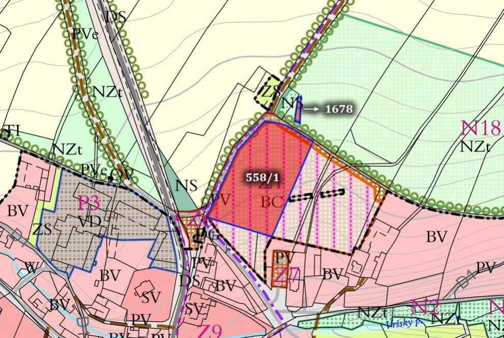 Prodej pozemek pro bydlení - Vrchy