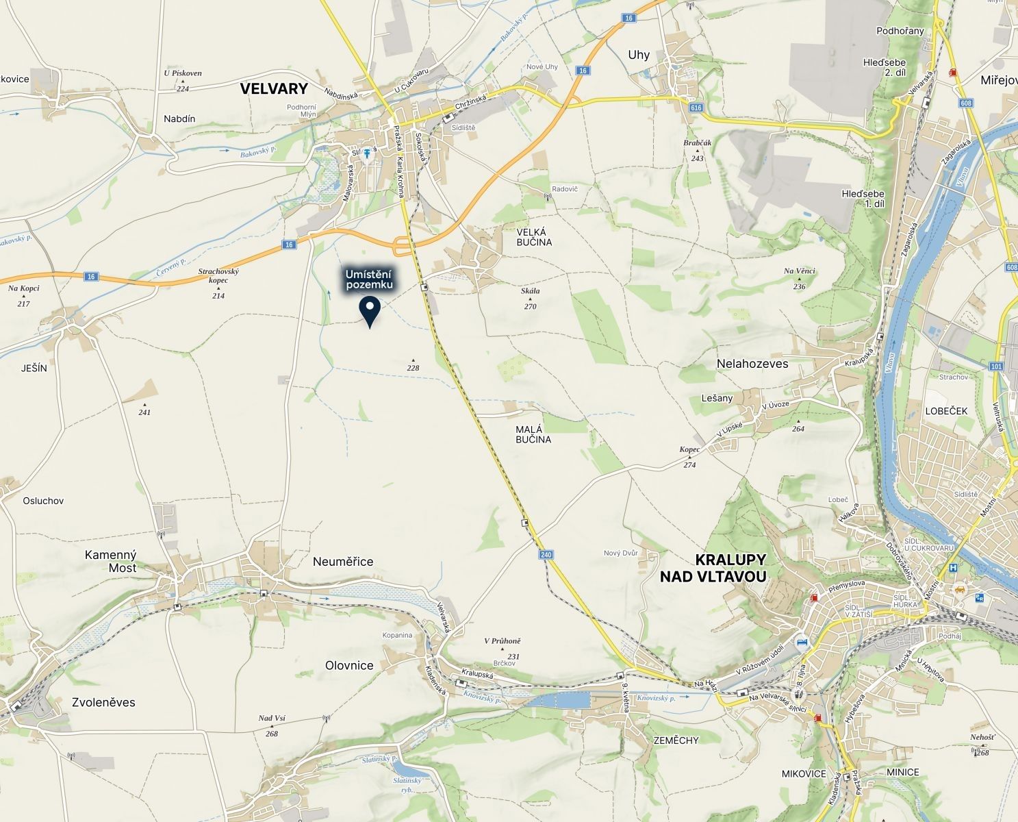 Prodej zemědělský pozemek - Velvary