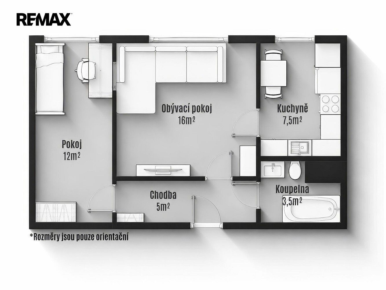 Byt 2+1 · 45 m² · Lutín, okres Olomouc, Olomoucký kraj - 3